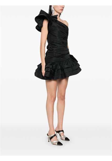 Black tafetta mini dress Alessandra Rich - women ALESSANDRA RICH | FABX4081F45020900